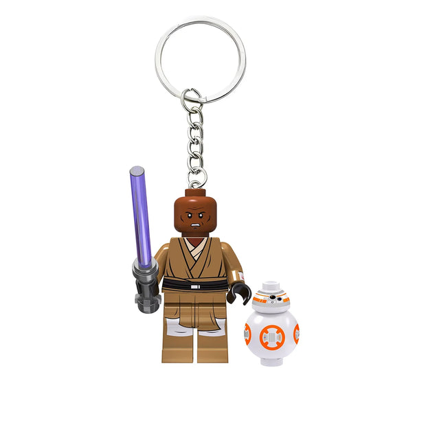 Star Wars Mini Figure Keychain | Darth Vader, Luke, Ahsoka – Block Style