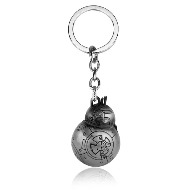 Star Wars R2-D2 & Mandalorian Keychain | Metal Cartoon Pendant by Disney