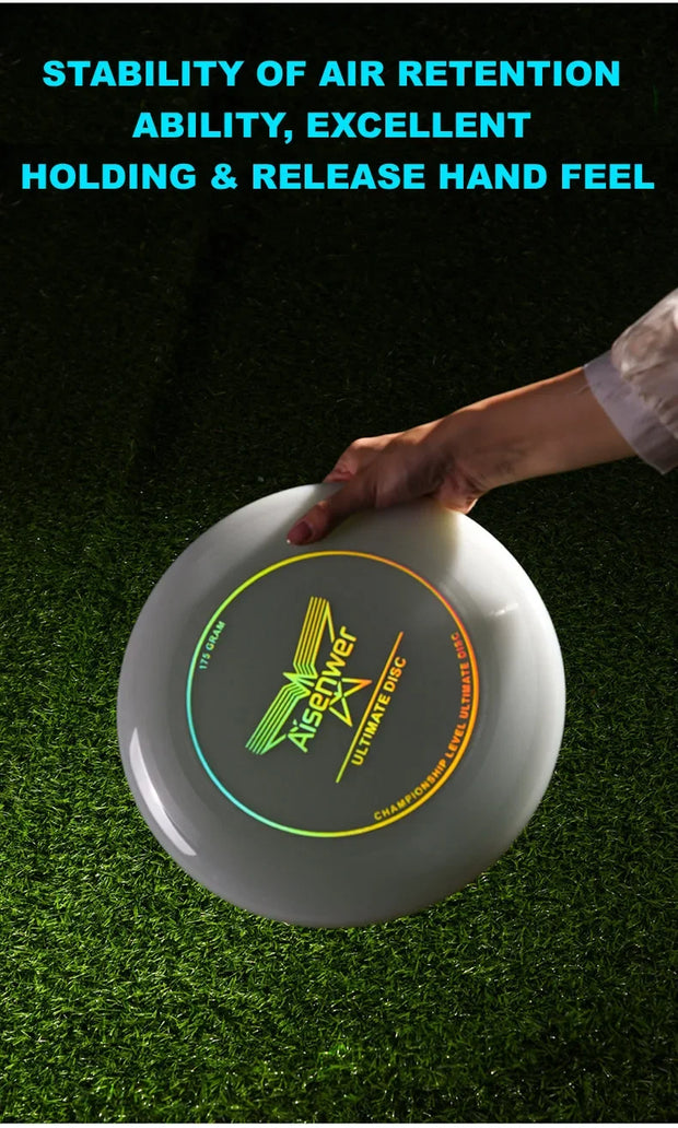 Ultimate Nightlight Flying Discs 175g Noctilucent Swirling Flying Saucer for Adult Teens Beach Backyard Camping Outdoor Sports