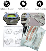 Large Sports Soccer Toys 3D Building Model World Cup Football Stadiums Puzzle Model Kit DIY Toy for Adult Kids Real Madrid Fan