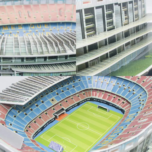 Large Sports Soccer Toys 3D Building Model World Cup Football Stadiums Puzzle Model Kit DIY Toy for Adult Kids Real Madrid Fan
