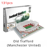 Large Sports Soccer Toys 3D Building Model World Cup Football Stadiums Puzzle Model Kit DIY Toy for Adult Kids Real Madrid Fan