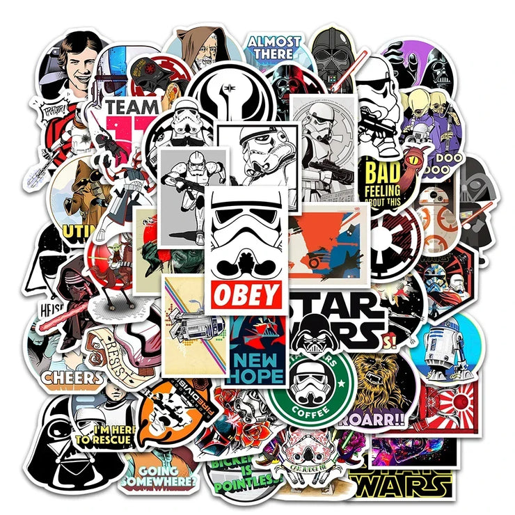 50× Star Wars Vinyl Stickers | Waterproof Graffiti Decals for Laptop, Phone & More