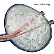 NASA Patches 6 Pieces,Embroidered Iron On/Sew On Space Patches,US Flag Patch,Chenille patch (Iron on/Heat Transfer Backing)