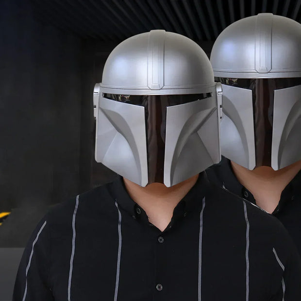 Mando Helmet On, World Off