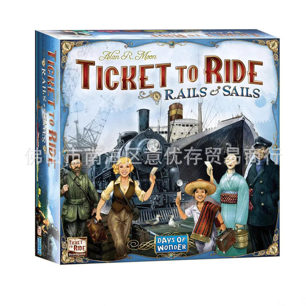 Ticket to Ride Board Game, Cross-Country Train Adventure for Family & Friends, Strategy Game for Ages 8+, 2-5 Players, 30-60 Min