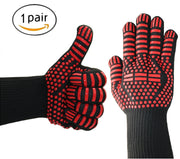 BBQ Gloves High Temperature Resistance Oven Mitts 500 800 Degrees Fireproof Barbecue Heat Insulation Microwave Oven Gloves