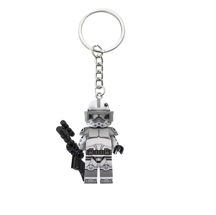 Star Wars Mini Figure Keychain | Darth Vader, Luke, Ahsoka – Block Style