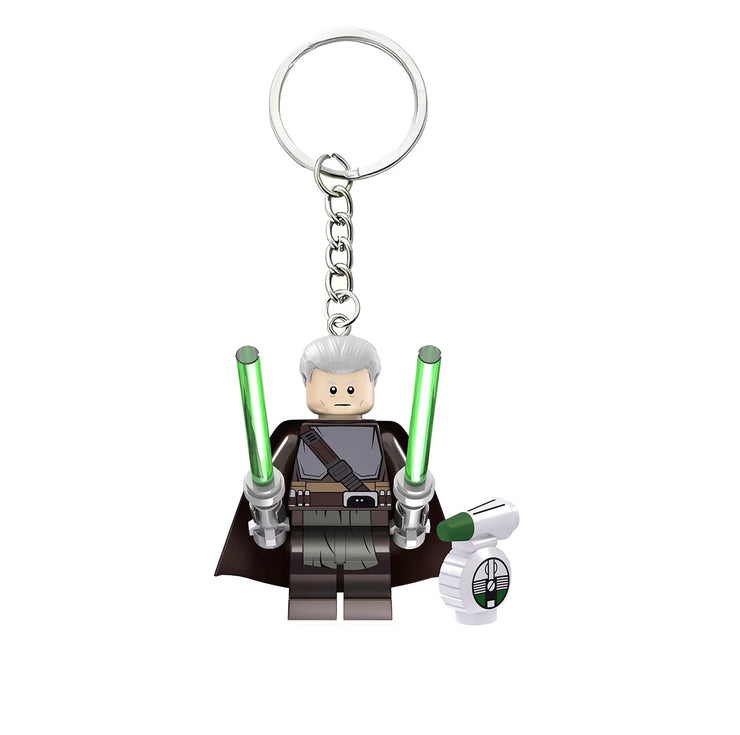 Star Wars Mini Figure Keychain | Darth Vader, Luke, Ahsoka – Block Style