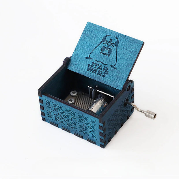 Star Wars Wooden Music Box | Hand-Cranked Collectible Gift