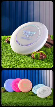 Ultimate Nightlight Flying Discs 175g Noctilucent Swirling Flying Saucer for Adult Teens Beach Backyard Camping Outdoor Sports