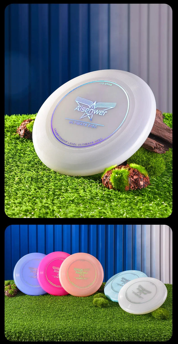 Ultimate Nightlight Flying Discs 175g Noctilucent Swirling Flying Saucer for Adult Teens Beach Backyard Camping Outdoor Sports
