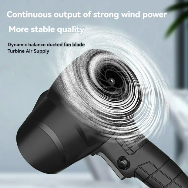 Mini Turbo Jet Fan Wireless Blower Super Powerful Stepless Speed Turbojet Rechargeable Air Blower Air Pressure Violent Fan