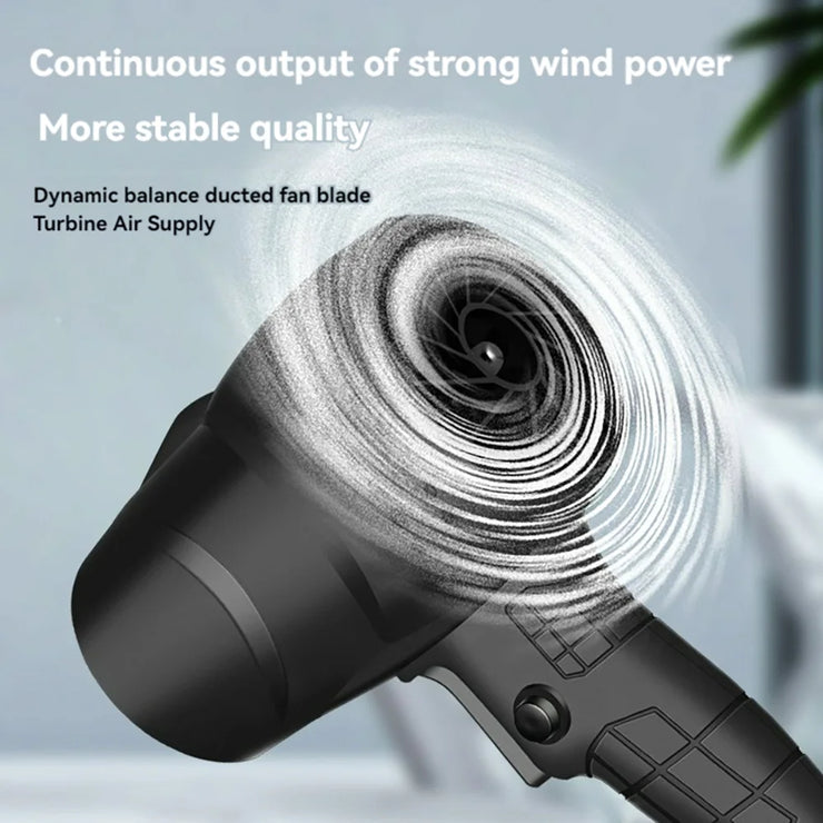 Mini Turbo Jet Fan Wireless Blower Super Powerful Stepless Speed Turbojet Rechargeable Air Blower Air Pressure Violent Fan
