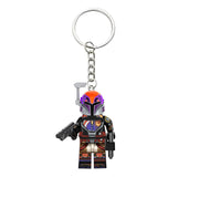 Star Wars Mini Figure Keychain | Darth Vader, Luke, Ahsoka – Block Style