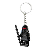 Star Wars Mini Figure Keychain | Darth Vader, Luke, Ahsoka – Block Style
