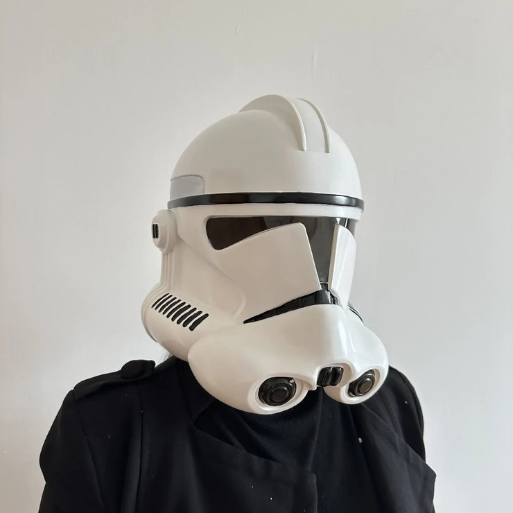 Mando Helmet On, World Off