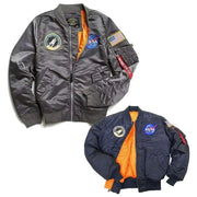 NASA Patches 6 Pieces,Embroidered Iron On/Sew On Space Patches,US Flag Patch,Chenille patch (Iron on/Heat Transfer Backing)