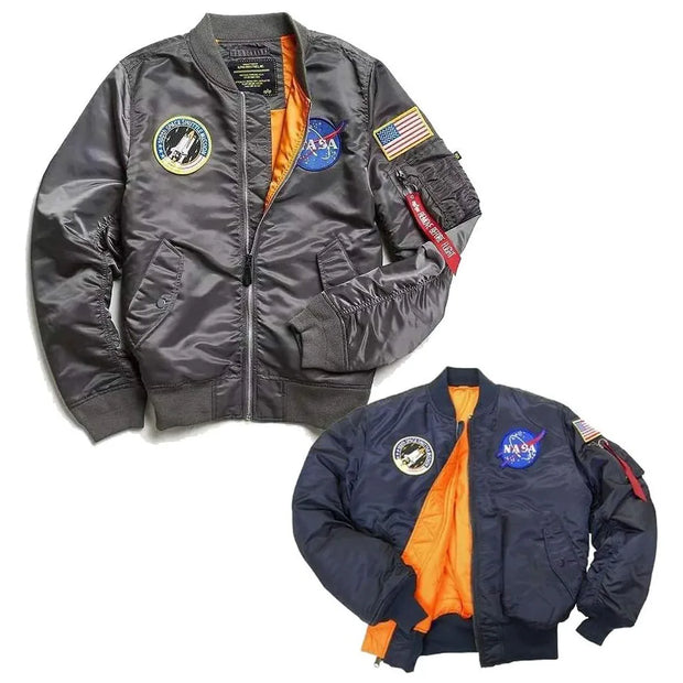 NASA Patches 6 Pieces,Embroidered Iron On/Sew On Space Patches,US Flag Patch,Chenille patch (Iron on/Heat Transfer Backing)