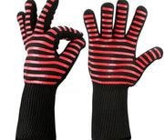 BBQ Gloves High Temperature Resistance Oven Mitts 500 800 Degrees Fireproof Barbecue Heat Insulation Microwave Oven Gloves