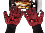 BBQ Gloves High Temperature Resistance Oven Mitts 500 800 Degrees Fireproof Barbecue Heat Insulation Microwave Oven Gloves