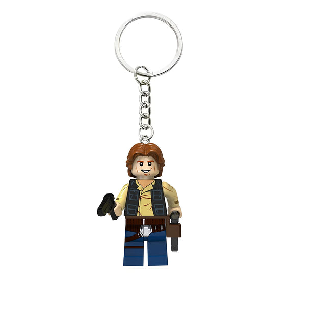Star Wars Mini Figure Keychain | Darth Vader, Luke, Ahsoka – Block Style