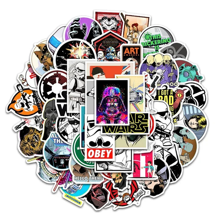 50× Star Wars Vinyl Stickers | Waterproof Graffiti Decals for Laptop, Phone & More