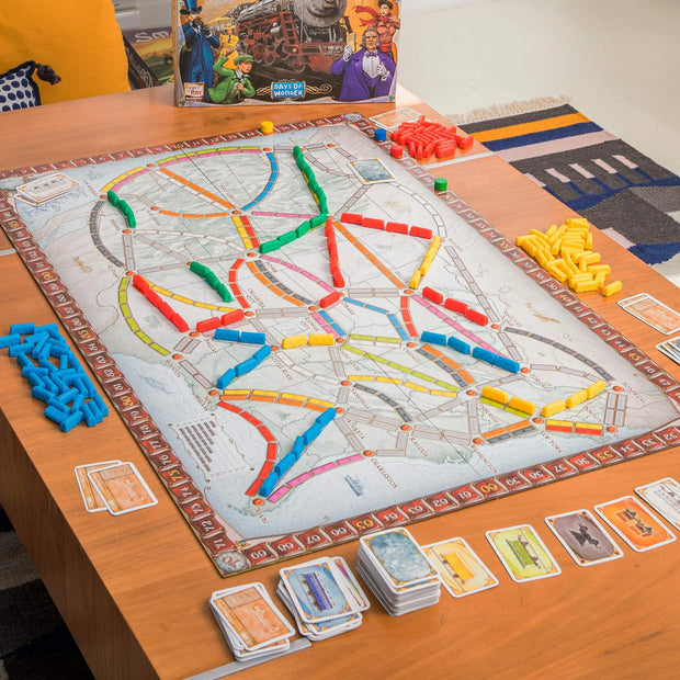 Ticket to Ride Board Game, Cross-Country Train Adventure for Family & Friends, Strategy Game for Ages 8+, 2-5 Players, 30-60 Min