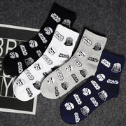 Star Wars Crew Socks by Hasbro | Cotton Mid-Tube Socks for Men & Women