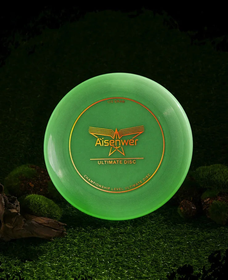 Ultimate Nightlight Flying Discs 175g Noctilucent Swirling Flying Saucer for Adult Teens Beach Backyard Camping Outdoor Sports