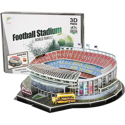 Large Sports Soccer Toys 3D Building Model World Cup Football Stadiums Puzzle Model Kit DIY Toy for Adult Kids Real Madrid Fan
