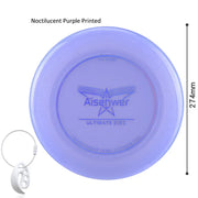 Ultimate Nightlight Flying Discs 175g Noctilucent Swirling Flying Saucer for Adult Teens Beach Backyard Camping Outdoor Sports