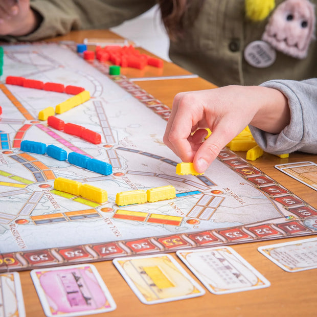 Ticket to Ride Board Game, Cross-Country Train Adventure for Family & Friends, Strategy Game for Ages 8+, 2-5 Players, 30-60 Min