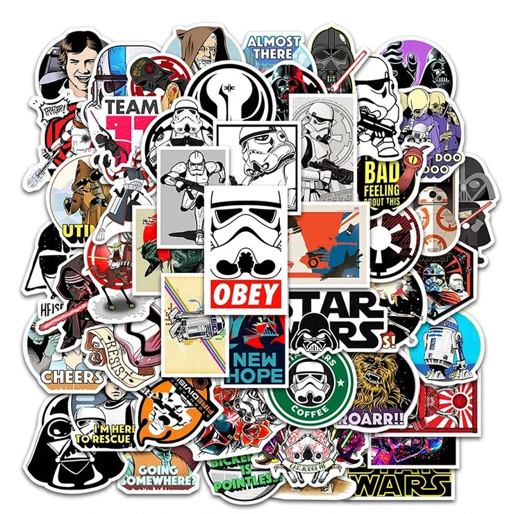50× Star Wars Vinyl Stickers | Waterproof Graffiti Decals for Laptop, Phone & More