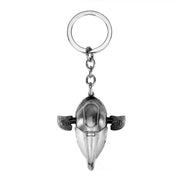 Star Wars R2-D2 & Mandalorian Keychain | Metal Cartoon Pendant by Disney