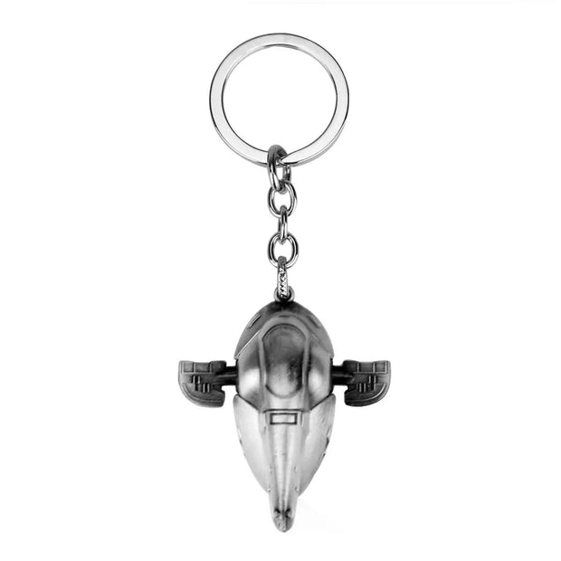 Star Wars R2-D2 & Mandalorian Keychain | Metal Cartoon Pendant by Disney