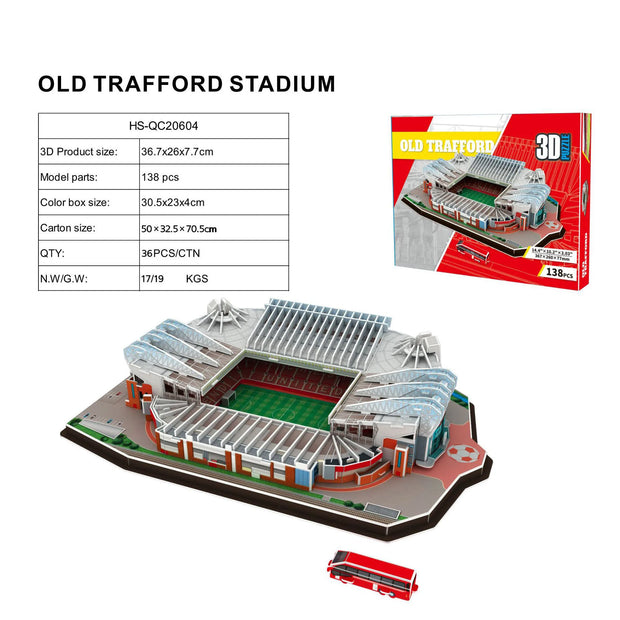 3D Jigsaw Pattern Signal iduna Park Football Stadium of Manchester United Baby Toys Paper Puzzle Big Size SZ