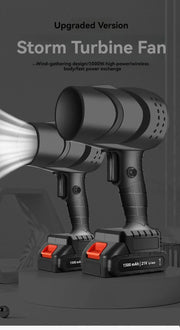 Mini Turbo Jet Fan Wireless Blower Super Powerful Stepless Speed Turbojet Rechargeable Air Blower Air Pressure Violent Fan