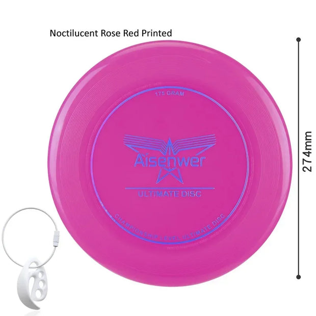 Ultimate Nightlight Flying Discs 175g Noctilucent Swirling Flying Saucer for Adult Teens Beach Backyard Camping Outdoor Sports