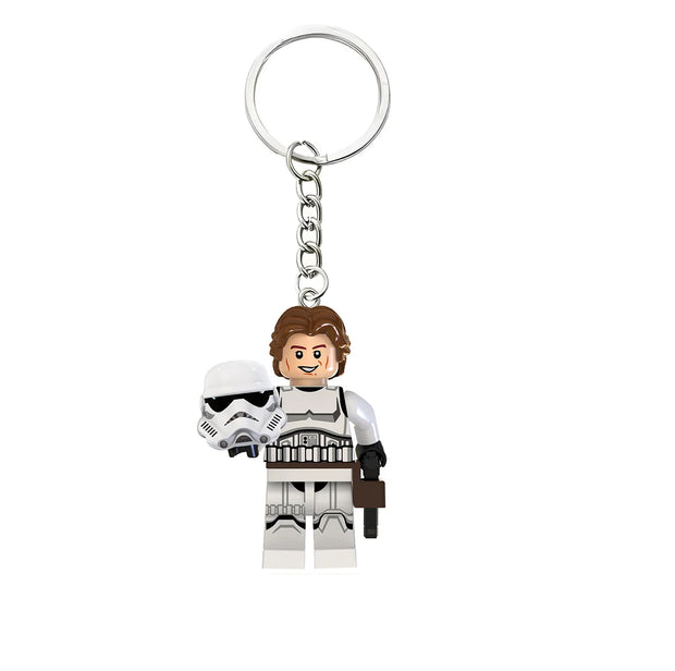 Star Wars Mini Figure Keychain | Darth Vader, Luke, Ahsoka – Block Style