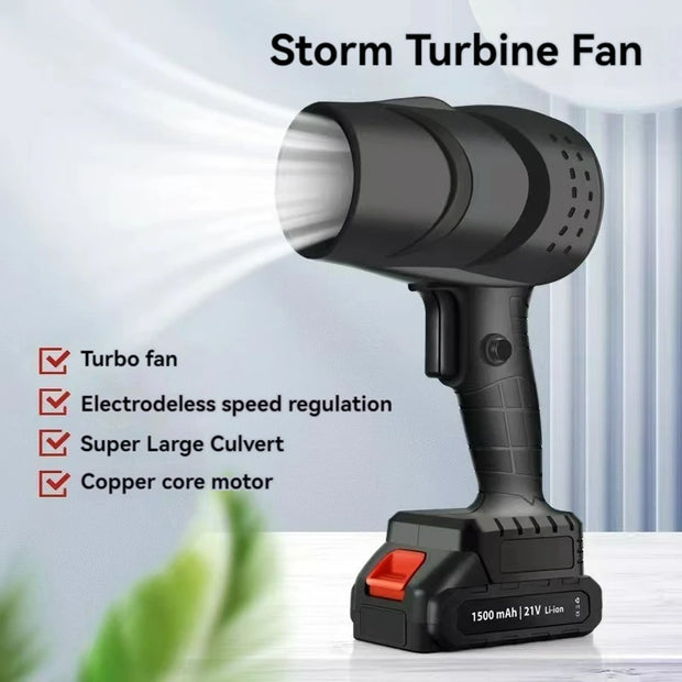Mini Turbo Jet Fan Wireless Blower Super Powerful Stepless Speed Turbojet Rechargeable Air Blower Air Pressure Violent Fan