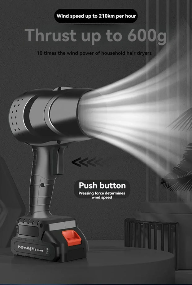 Mini Turbo Jet Fan Wireless Blower Super Powerful Stepless Speed Turbojet Rechargeable Air Blower Air Pressure Violent Fan