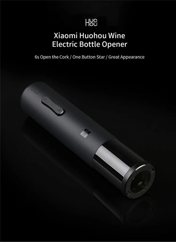 Electric Bottle Opener for Household Use, Electric Charging Current, Red Wine Bottle Opener