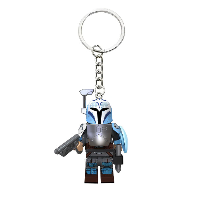 Star Wars Mini Figure Keychain | Darth Vader, Luke, Ahsoka – Block Style