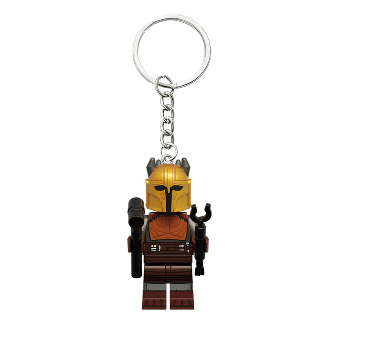 Star Wars Mini Figure Keychain | Darth Vader, Luke, Ahsoka – Block Style