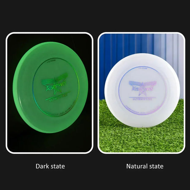 Ultimate Nightlight Flying Discs 175g Noctilucent Swirling Flying Saucer for Adult Teens Beach Backyard Camping Outdoor Sports