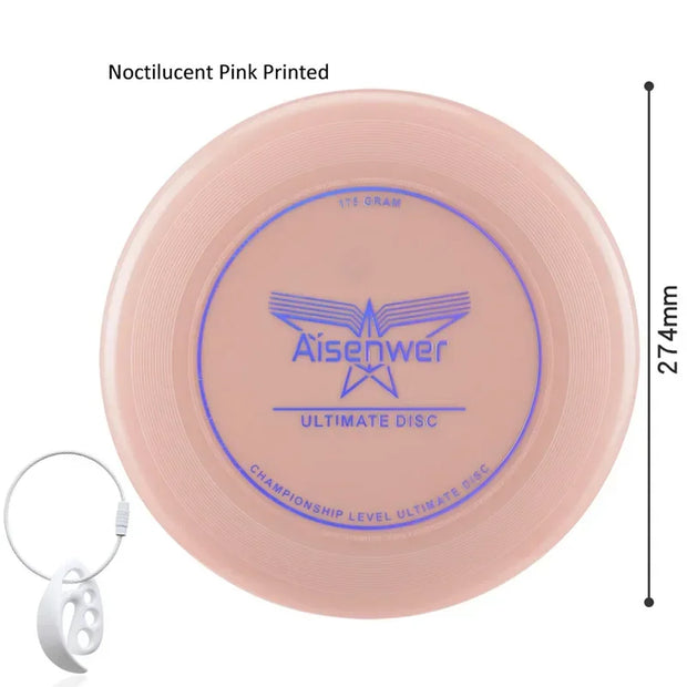 Ultimate Nightlight Flying Discs 175g Noctilucent Swirling Flying Saucer for Adult Teens Beach Backyard Camping Outdoor Sports