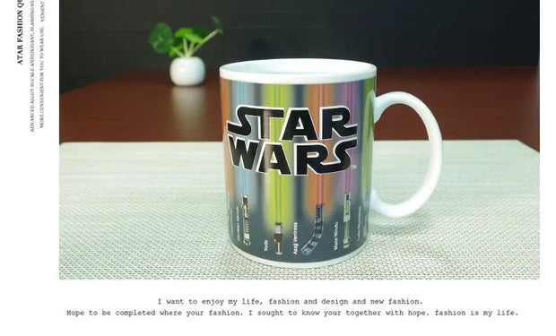 Star Wars Color-Changing Mug | Heat-Activated Lightsaber Design