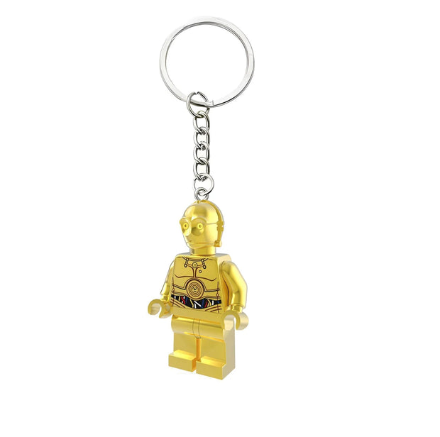 Star Wars Mini Figure Keychain | Darth Vader, Luke, Ahsoka – Block Style