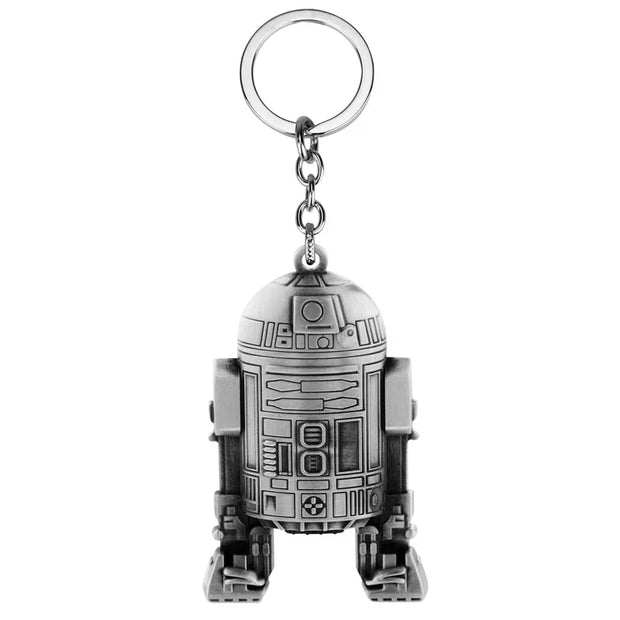 Star Wars R2-D2 & Mandalorian Keychain | Metal Cartoon Pendant by Disney